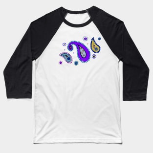 purple cashmere - velvet paisley Baseball T-Shirt